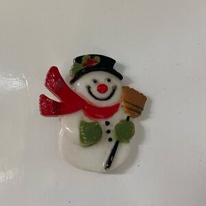 VIntage 1970s Snowman Frosty Pin